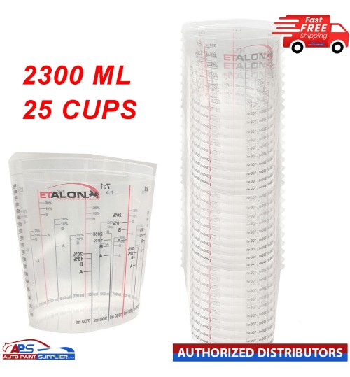25x Paint Mixing Cups 2300ml Pack of 25